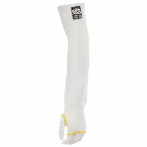 MCR SAFETY 921830 Cut-Resistant Sleeve, Ansi/Isea Cut Level A4, White, Sleeve With Thumbhole, 10 PK | CT2TUY 801C05