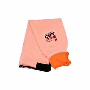 MCR SAFETY 9218OVT Cut-Resistant Sleeve, Ansi/Isea Cut Level A4, Aramid, Orange, Knit Cuff | CT2TUV 781G18