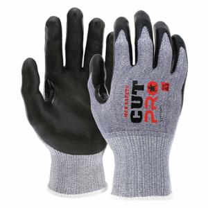 MCR SAFETY 92715NFL Cut-Resistant Glove, L, Ansi Cut Level A3, Palm, Dipped, Foam Nitrile, Sandy, 12 PK | CT2PUZ 60JA24