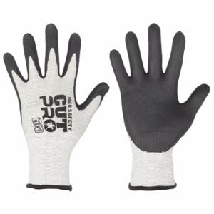 MCR SAFETY 92743BPXXXL Schnittfeste Handschuhe, 3Xl, Ansi Cut Level A7, Handfläche, getaucht, glatt, Grau, 12 PK | CT2PWH 55VT36