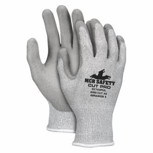 MCR SAFETY 92743PUM Knit Gloves, Size M, Polyurethane, Ansi Abrasion Level 5, 1 Pair | CT2QRE 177XK9