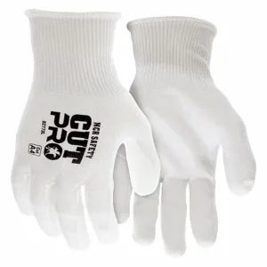 MCR SAFETY 92773L Coated Glove, L Glove Size, White, 1 Pair | CH6NFK 49JY75