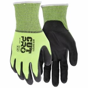 MCR SAFETY 9277PUXXL Cut-Resistant Glove, 2Xl, Ansi Cut Level A7, Palm, Dipped, Polyurethane, 12 PK | CT2PUW 801C02