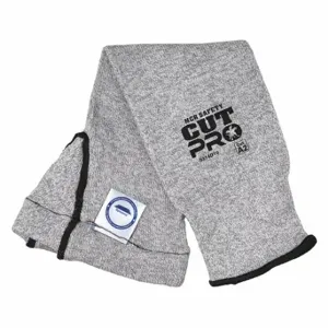 MCR SAFETY 9314D10 Cut-Resistant Sleeve, Ansi/Isea Cut Level A2, Gray, Sleeve, Knit Cuff | CT2TUC 49DC14