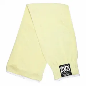 MCR SAFETY 9318K13 Cut-Resistant Sleeve, Ansi/Isea Cut Level A6, Yellow, Sleeve | CT2TVJ 49DC94