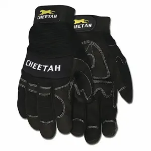 MCR SAFETY 935CHS Mechanics Gloves, Size S, Mechanics Glove, Full Finger, Synthetic Leather, Black, 1 Pair | CT2RRT 21EZ51