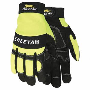 MCR SAFETY 935HVLXL Mechanics Gloves, Size XL, Mechanics Glove, Full Finger, Synthetic Leather, Black, 1 Pair | CT2RTM 60HN43