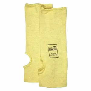 MCR SAFETY 9371T Cut-Resistant Sleeve, Ansi/Isea Cut Level A3, Yellow, Knit Cuff | CT2TUP 26G954