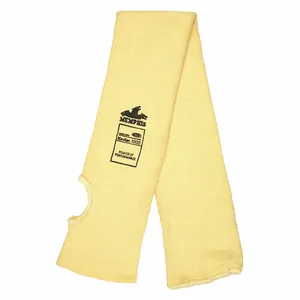 MCR SAFETY 93724T Cut-Resistant Sleeve, Ansi/Isea Cut Level A3, Yellow, Knit Cuff | CT2TUN 55VT64