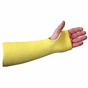 MCR SAFETY 9374T Cut-Resistant Sleeve, Ansi/Isea Cut Level A3, Yellow, Knit Cuff | CT2TUL 26H015