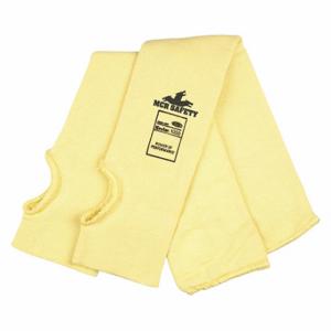 MCR SAFETY 9378KFT Cut-Resistant Sleeve, Ansi/Isea Cut Level A4, Yellow, Knit Cuff | CT2TUZ 55VT66