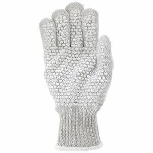 MCR SAFETY 9381LRH Beschichteter Handschuh, L, ANSI-Schnittstufe A9, Handfläche, gepunktet, PVC, Steelcore II | CT2PZP 26H836