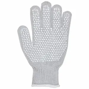 MCR SAFETY 9381MLH Coated Glove, M, ANSI Cut Level A9, Palm, Dotted, PVC, Steelcore II, PVC | CT2PZX 26H835