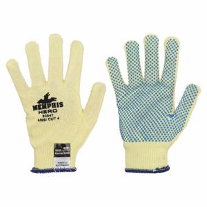 MCR SAFETY 93847XS Coated Glove, XS, Dotted, PVC, Kevlar, 1 Pair | CT2NYM 48GJ65