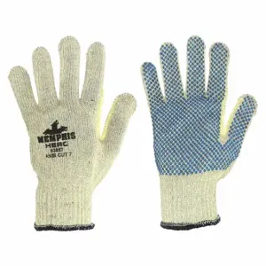 MCR SAFETY 93857L Coated Glove, L, Dotted, PVC, Kevlar, 1 Pair | CT2NZW 49DD35