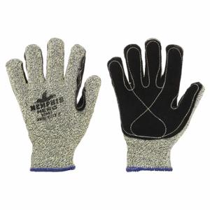 MCR SAFETY 93861XXL Leather Gloves, Size 2XL, Leather Palm Knit Glove, Cowhide, Std, Knit Cuff, 1 Pair | CT2QWF 49DC19