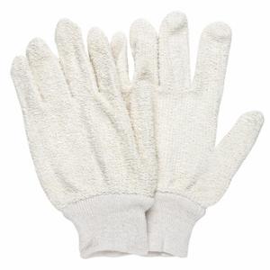 MCR SAFETY 9401KM Knit Gloves, Size M, Glove Hand Protection, 500 Deg F Max Temp, Cotton, Knit Cuff, 12 PK | CT2QQR 26H629