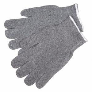MCR SAFETY 9415KM Strickhandschuhe, Größe L, Handschuh-Handschutz, Baumwolle, 24 oz Stoff weiß, Strickbündchen, 12 PK | CT2QNV 26H715