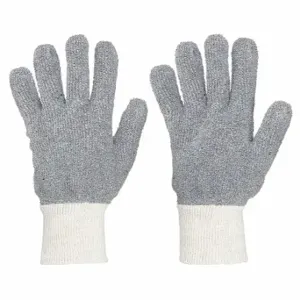 MCR SAFETY 9420KM Gloves, Cotton/Polyester, Size L, Gray, PK 12 | CT2QDP 392D31