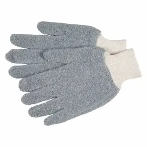 MCR SAFETY 9423KM Knit Gloves, Size L, Glove Hand Protection, Cotton, 18 oz Fabric White, Knit Cuff, 12 PK | CT2QNR 26H641