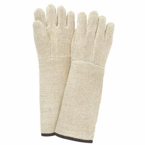 MCR SAFETY 9432G11 Knit Gloves, Size L, Glove Hand Protection, 500 Deg F Max Temp, Cotton, Gauntlet Cuff | CT2QUZ 26K344