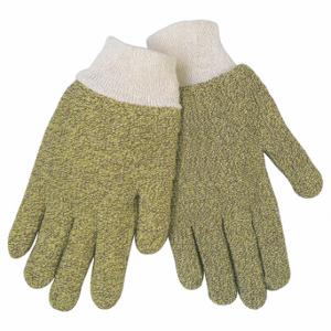 MCR SAFETY 9432KM Knit Gloves, Size S, Glove Hand Protection, 500 Deg F Max Temp, Cotton, Knit Cuff, 12 PK | CT2QRP 26J939