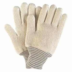 MCR SAFETY 9433 Knit Gloves, Size L, Glove Hand Protection, 400 Deg F Max Temp, Cotton, Knit Cuff, 12 PK | CT2QVL 26J731