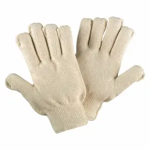 MCR SAFETY 9450K Knit Gloves, Size L, Glove Hand Protection, Uncoated, 605 Deg F Max Temp, Cotton, 12 PK | CT2QNW 26K141