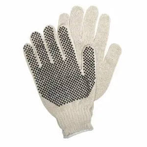 MCR SAFETY 9650MM Knit Gloves, Size M, PVC, Palm, 12 PK | CT2QRF 26H331