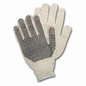 MCR SAFETY 9658L Knit Gloves, Size L, PVC, Palm, 12 PK | CT2QQE 26H192