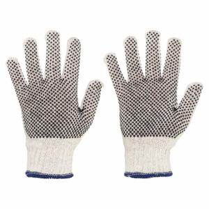 MCR SAFETY 9668S Knit Gloves, Size S, PVC, Palm, Palm, 9668S, 1 Pair | CT2QTM 48GM61