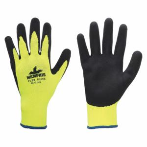 MCR SAFETY 96731HVM Coated Glove, M, Sandy, Foam Latex, 1 Pair | CT2PBR 48GJ58