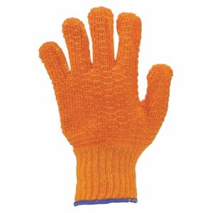 MCR SAFETY 9675L Knit Gloves, Size L, PVC, Palm, Palm, 9675L, 12 PK | CT2QQH 48GH41