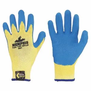 MCR SAFETY 9687XXL Coated Glove, 2XL, Latex, Blue, 1 Pair | CT2NDT 48GH05