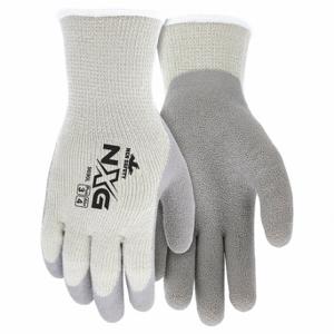 MCR SAFETY 9690XL Coated Glove, XL, Latex, Full Finger, Green, 1 Pair | CT2NWG 48GG91