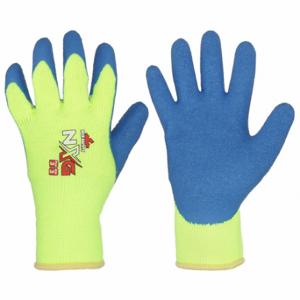 MCR SAFETY 9690YL Coated Glove, L, Latex, Acrylic, 12 Pack | CT2NGG 26K095