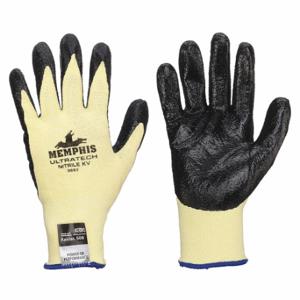 MCR SAFETY 9693XXL beschichteter Handschuh, 2XL, Nitril, gelb, 1 Paar | CT2NDW 48GK61