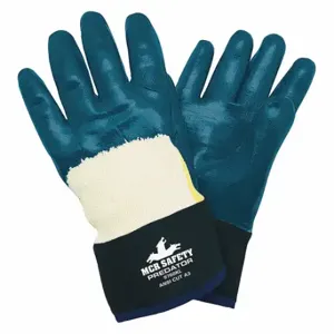 MCR SAFETY 9760K Supported Nitrile Palm Coated, L, PK 12 | CT2TWE 26K836