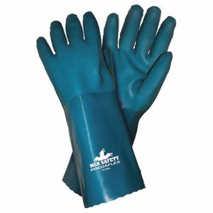 MCR SAFETY 9794L Chemical Resistant Glove, 14 Inch Length, Rough, L Size, Blue, Gen Purpose, 1 Pair | CT2MYH 48GJ83