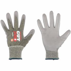 MCR SAFETY 9828PUXXL Schnittfeste Handschuhe, 2XL, Ansi-Schnittstufe A5, Handfläche, getaucht, Polyurethan, 12 Stück | CT2PWC 55VU06