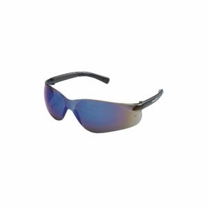 MCR SAFETY BK118 Safety Glasses, Wraparound Frame, Frameless, Blue, Black, M Eyewear Size, Unisex | CT2TKY 26G933