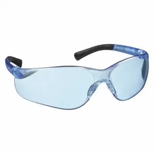 MCR SAFETY BK313 Safety Glasses, Anti-Scratch, No Foam Lining, Wraparound Frame, Frameless, Light Blue | CT2THD 21U064