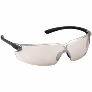 MCR SAFETY BL119 Safety Glasses, Anti-Scratch, No Foam Lining, Wraparound Frame, Frameless, Clear, Black | CT2TGW 55KY21