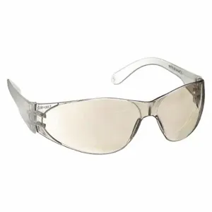 MCR SAFETY CL119 Safety Glasses, Wraparound Frame, Frameless, Clear, Clear, M Eyewear Size, Unisex | CT2TLA 3NTN1