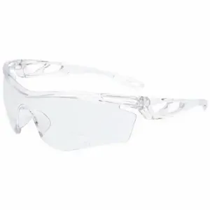 MCR SAFETY CL4H15 Safety Glasses, Anti-Scratch, No Foam Lining, Wraparound Frame, Half-Frame, Clear | CT2THT 801W06