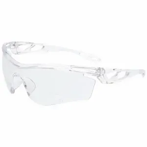 MCR SAFETY CL4H15PF Safety Glasses, Anti-Fog /Anti-Scratch, No Foam Lining, Wraparound Frame, Half-Frame, U6 | CT2TFP 801W09