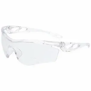 MCR SAFETY CL4H20 Safety Glasses, Anti-Scratch, No Foam Lining, Wraparound Frame, Half-Frame, Clear | CT2THU 801W10