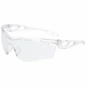 MCR SAFETY CL4H25PF Safety Glasses, Anti-Fog /Anti-Scratch, No Foam Lining, Wraparound Frame, Half-Frame, U6 | CT2TFN 801W17