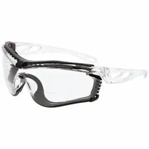 MCR SAFETY CL5H10PF Safety Glasses, Anti-Fog /Anti-Scratch, Brow And Eye Socket Foam Lining, Wraparound Frame | CT2TEM 801W20