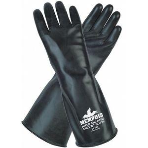 MCR SAFETY CP14XL Chemikalienbeständige Handschuhe, Größe XL, 14 Zoll L, Schwarz | CD2YTG 48GH52